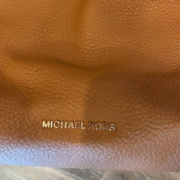 Michael Kors, designer purse, Lex in acorn, leather, non-smoking home, no flaws. - Picture 2 of 10